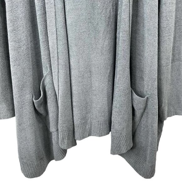 NEW Barefoot Dreams CozyChic Ultra Lite Hooded Seashore‎ Cardigan Sz S - Picture 5 of 8